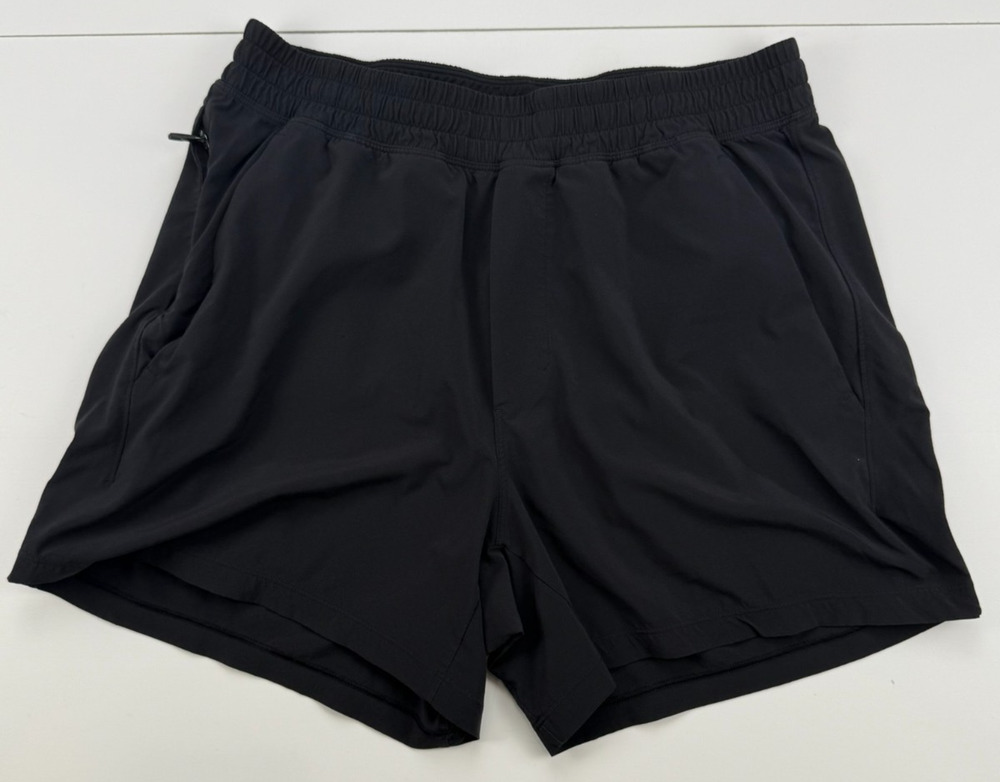 Lululemon What The Sport Shorts Womens M Black 4" Running Luxtreme W7B86S